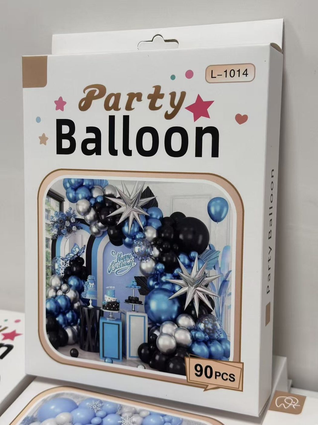 90pcs Blue Black Silver Party Balloon Arch Kit Birthday Decoration