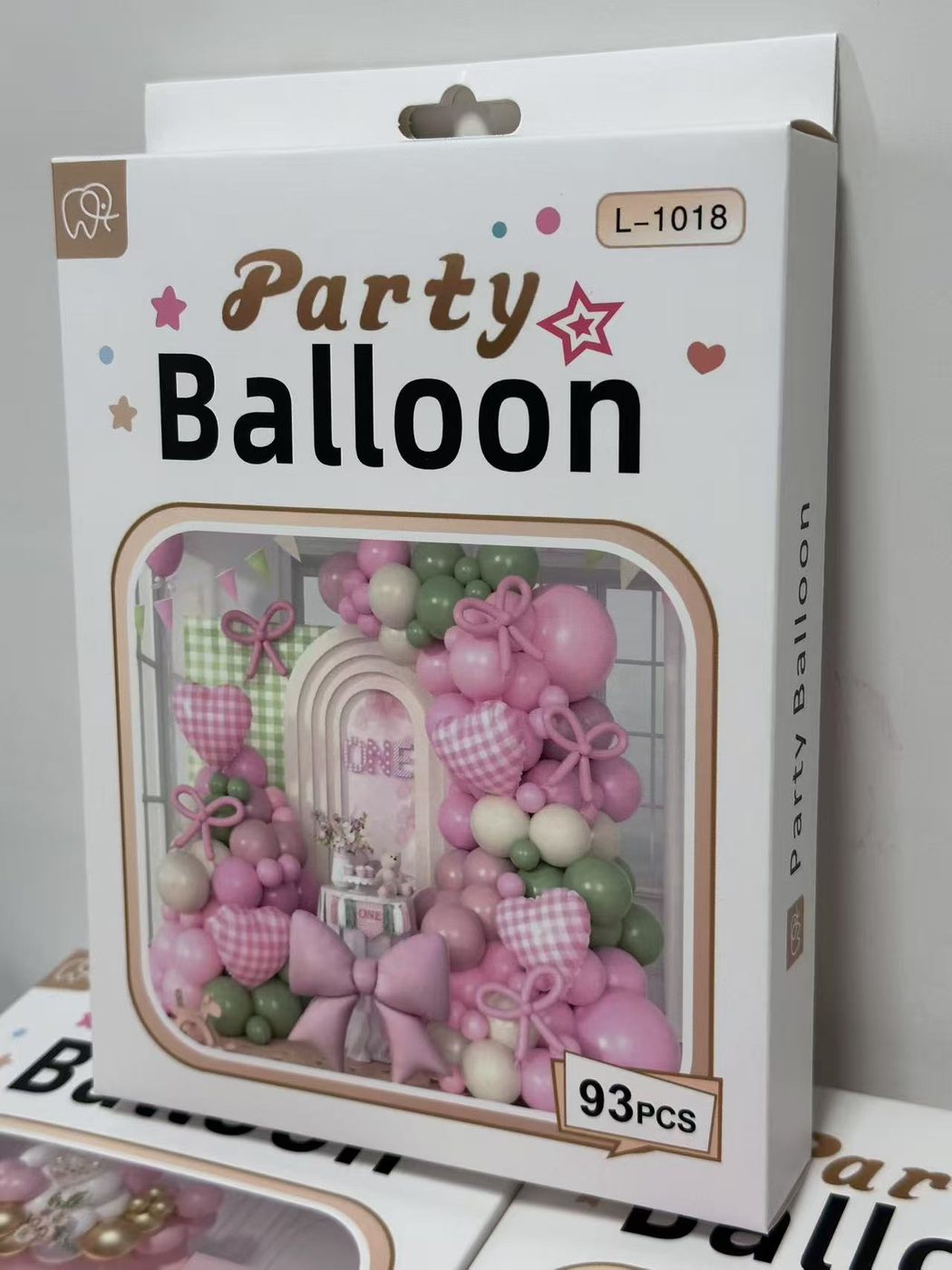 93pcs Party Balloon Arch Kit Pink Green 1st Birthday Decoration Set