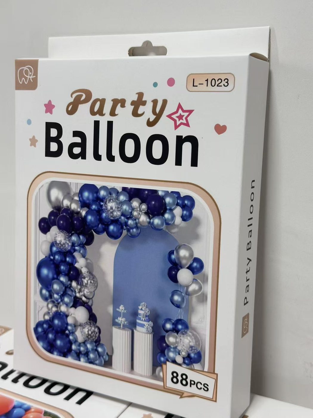 88PCS Party Balloon Garland Kit Blue Silver White