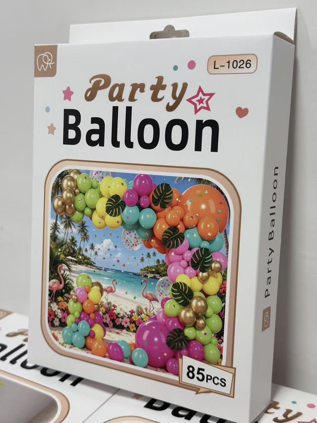 85PCS Tropical Party Balloon Arch Kit with Monstera Leaves