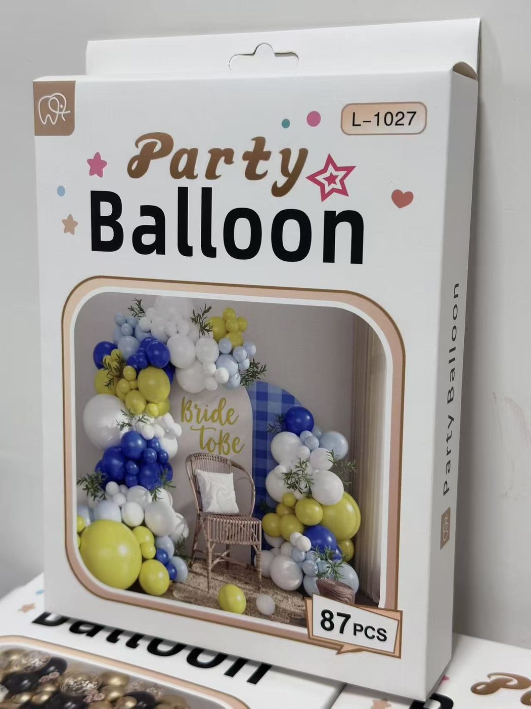 87pcs Bride To Be Balloon Garland Kit Blue White Yellow