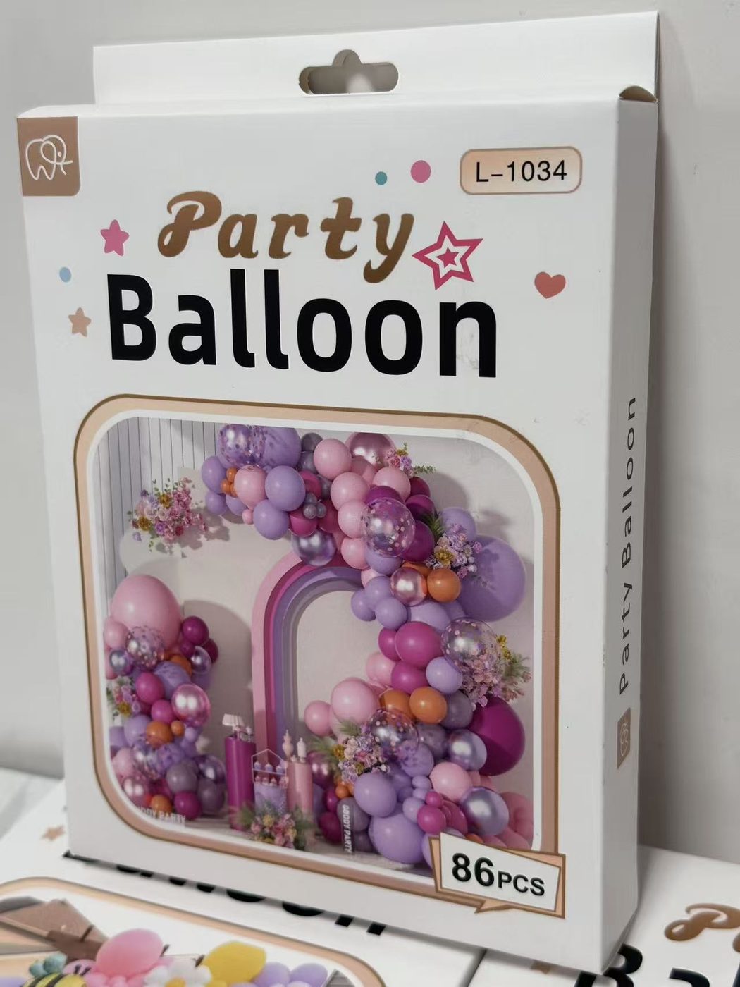 86PCS Party Balloon Garland Kit Purple Pink Orange