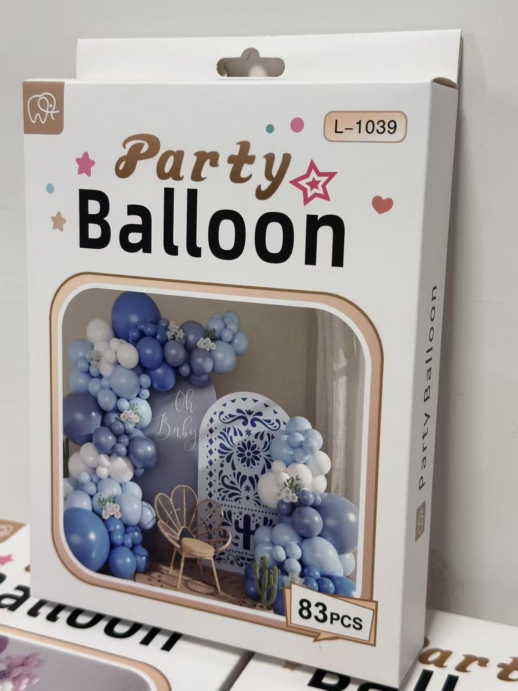 83pcs Blue Baby Shower Balloon Garland Kit with Props